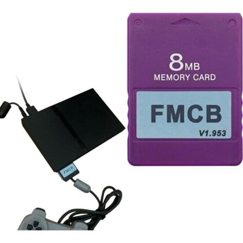 FMCB v1.953 Memory Card for PS2 Playstation- 2 Free McBoot Card 8 16 32 64MB