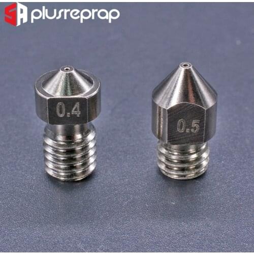 Hardened Steel Die Steel Nozzle for MK8 CR10 V6 M6 Thread Extruder Hotend Nozzle 1.75mm filament