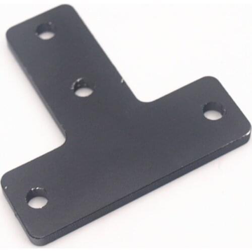 Funssor 1pc CR-10/Tornado clone 3D T type aluminum joint plate 3mm stabilizer reinforcing corner joint plate