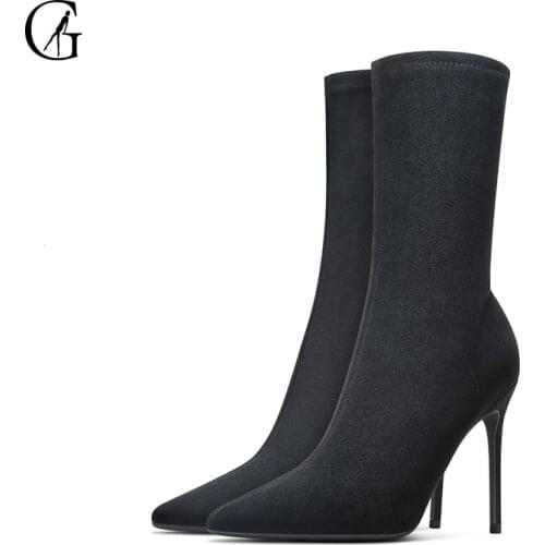 GOXEOU Women's High Boots