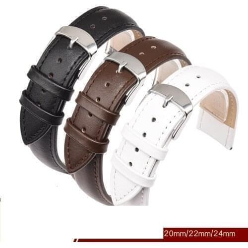 Classic Leather Wristband Watchband For Xiaomi Huami Amazfit Bip GTS GTR 42mm Stainless Steel Watch Band Wristband Strap