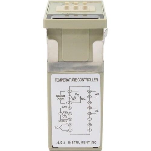 LC-48D temperature controller 48x96mm, 0-399 degree high precision digital temperature regulator 220V