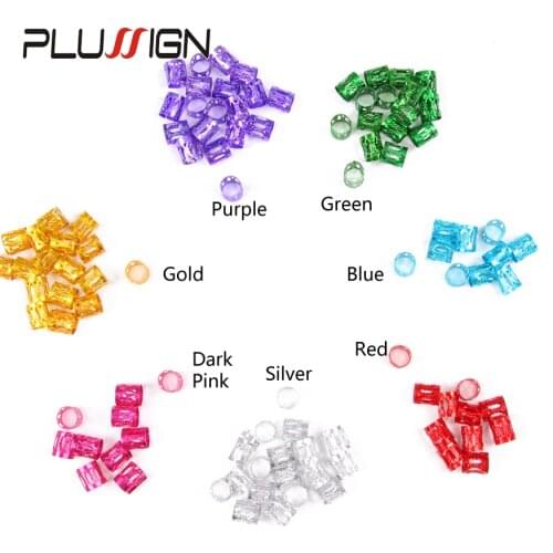 Best Dreadlock Tools Hair Briad Cuff Rings For Braids Dread Beads For Crochet Hair Dreadlock Jewelry 1000Pcs Silver Hair Beads