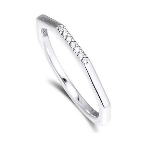 Multifaceted Ring 100% 925 Sterling Silver Wedding Bands Rings for Women Men Part Gift DIY Jewelry Bijoux R212