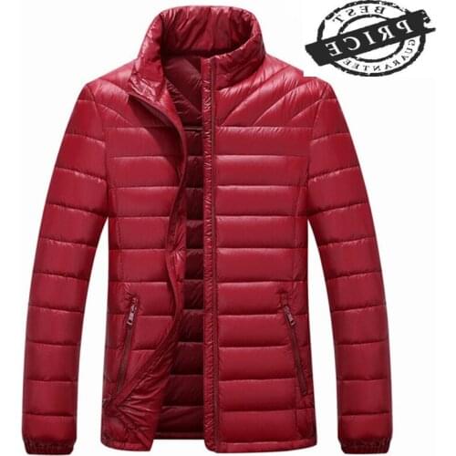 Fashion Man 2021 Parkas Warm Outerwear Winter Jacket Men Ultralight Casual Duck Down Jaquetas Masculina Inverno CJ2a2