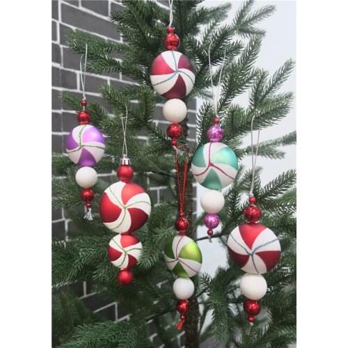 12cm candy pendant Christmas decoration ball string series pendant home decore 2021 new decorations fall decorations for home
