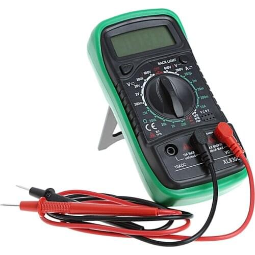 Temperature Meter Handheld LCD Digital Multimeter Tester XL830L Without Battery