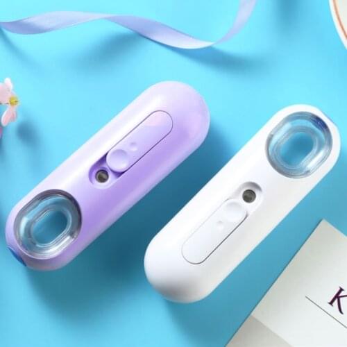 22ML Mini Nano Mister Spray Bottle Battery Operated Facial Steamer Moisturizing Ultrasonic Handheld Atomizer Portable Beauty Fa