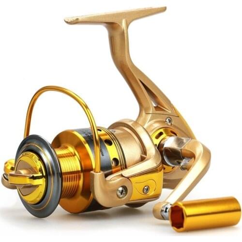 2019 New Full Metal wire cups 12 BB Fishing reels All metal folding rocker arm 1000-9000 series Fishing reel fishing wheels