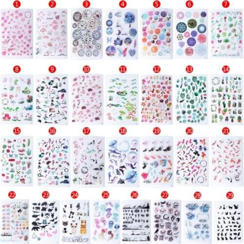 UV Resin Epoxy Resin Crafts Materials Filler Sticker Floral Colorful Translucent Crystal Animal Landscape DIY Jewelry Making Too