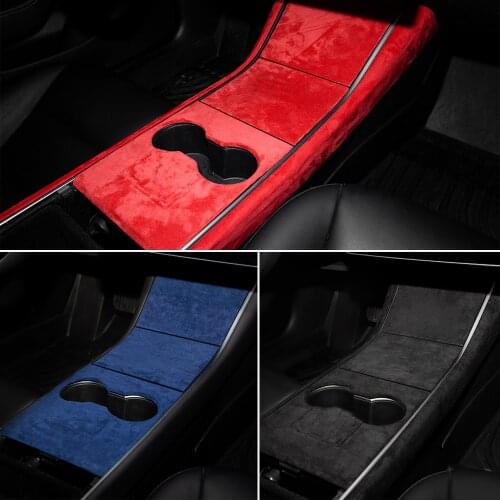 Vxvb For Model Y Three 2020 Accessories Turn Fur Central Control Panel ModelY Model3 Car Interior protrctive For Tesla Model 3