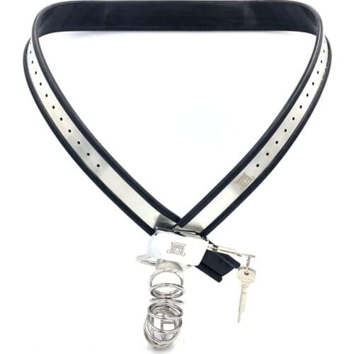 Y Type Stainless Steel Male Chastity Belt Panties Cock Ring Penis Cage Cbt BDSM Metal Chastity Device Lock Sex Toys For Men