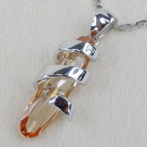 Fleure Esme Rock christmas pendants for women Jewelry & Accessories Morganite Cubic Zirconia alibaba-express Rhodium Plated R822