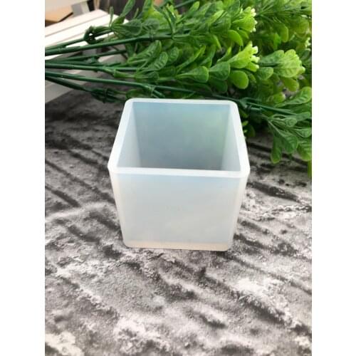 1pcs Clear Square Silicone Pendant Mould For Resin Real Flower For DIY Jewelry Bangle Bracelet Making