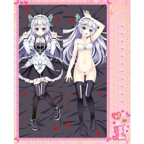 Anime Cartoon Hitsugi no Chaika Double Bolster Hugging Pillow Case Pillow Cover Pillowcase Peach Skin 2 Way No.61010