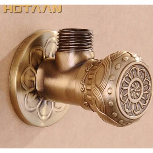 Free Shipping antique brass Triangle valve bathroom accessory 1/2*1/2 brass angle valves ,YT-5168