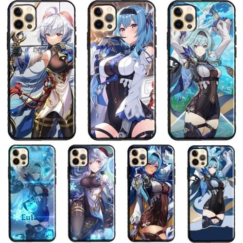 Genshin Impact Eula Game Silicone Case For iPhone XR X XS MAX SE 2020 6S 7 8 Plus 12 Mini 11 Pro Max Shell Cover