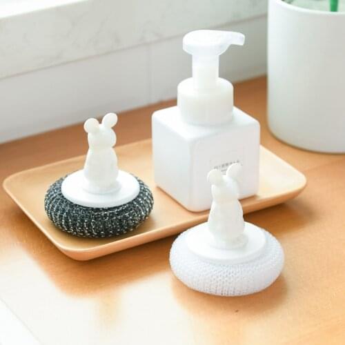 Kitchen Steel Wire Ball Pot, Dishwashing Brush, Short Handle Cleaning Brush, Cooktop Degreasing Cleaning Ball PP Wire Pot Brush