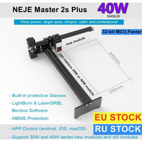 NEJE Master 2S Plus 30W CNC Laser Engraver Cutter Engraving Machine Router Lightburn,Bluetooth ,App Control,Wood Milling Machine