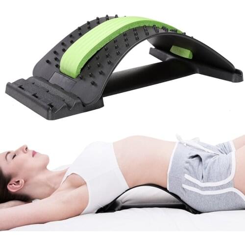 Back Stretch Equipment Massager Magic Stretcher Fitness Lumbar Support Relaxation Spine Pain Relief Corrector Health Care