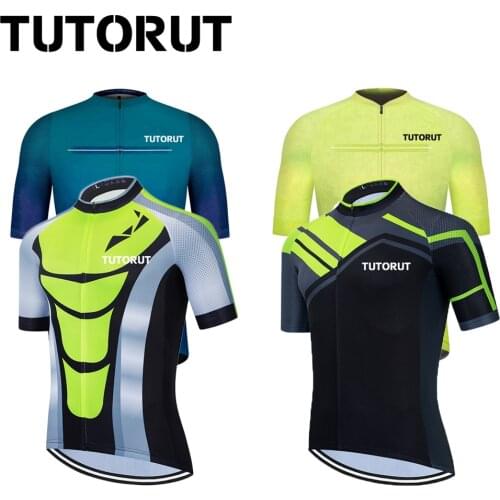 Professional Cycling Jersey Summer For Man Short Sleeve Shirts Sportswear Quick Dry Bicycle Clothes Wicking With Pockets
