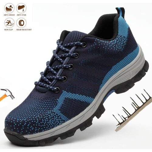 Men Safety Work Shoes Indestructible Steel Toe Cap Boot Anti-smashing Anti-piercing Comfort Breathable Non-slip Shoes Fashion