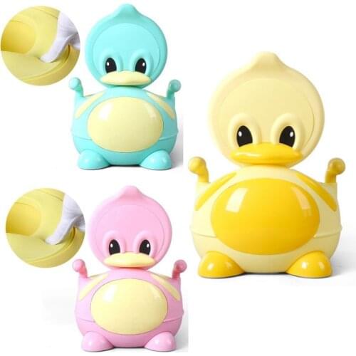 Soft baby care products cute duck baby potty toilet kids potty training seat for children