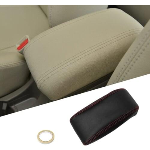 Soft Leather Center Armrest Cover For Hyundai Tucson 2006 - 2013 Car Interior Center Control Armrest Box Surface Cover Trim