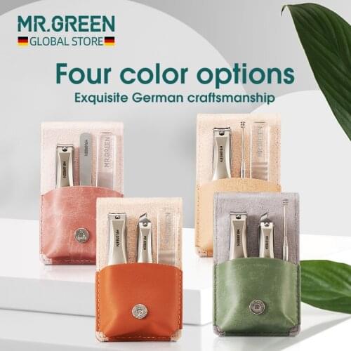 MR.GREEN Manicure Set Surgical Grade Scissors Stainless Nail Clippers Tool Pedicure Set Home Portable Travel Kit Nail Scissor