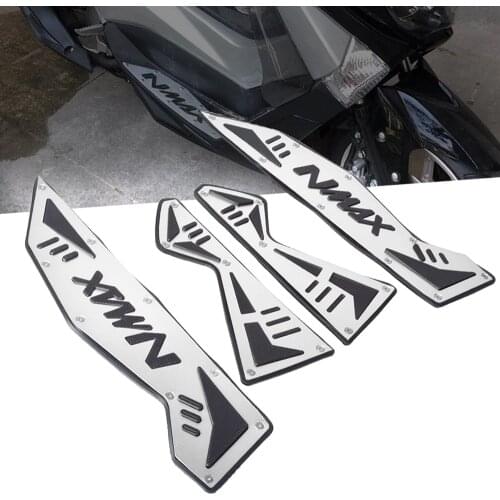 Motorcycle Front & Rear Footrest Pedal Footboard Steps Foot Plate For YAMAHA NMAX 155 2015 2016 2017 2018 2019 2020 N-MAX 155