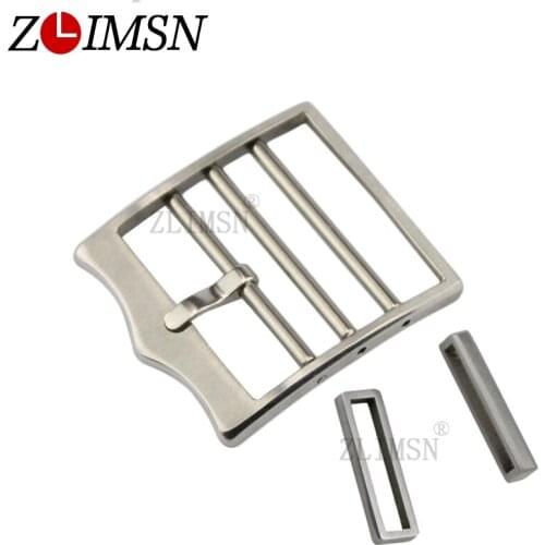 ZLIMSN 22mm Nylon Nato Watchbands Buckle Silver Solid Stainless Steel Watch Strap Clasp with Two Loops Watch Belt Accessories