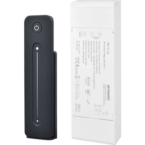 75W 24V RF Dimmable LED Driver PB-75-24 with 2.4G Wireless remote