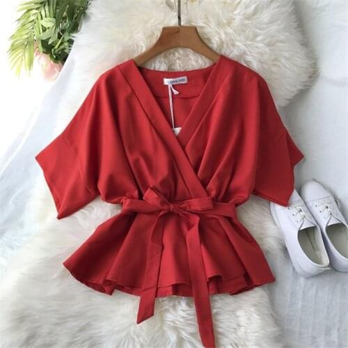Teeuiear Blouses With Tie