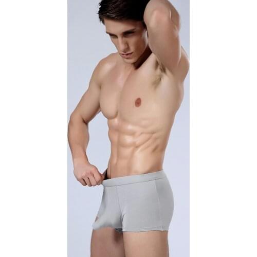 4PCS/Lot Separate Men Boxer Underwear Male Pants Comfortable Underpants Breathable Solid Shorts New Arrival