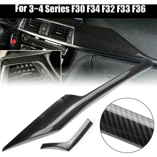 Carbon Fiber Abs Look Interior Trim Center Control Panel Trim For-Bmw F30 F34 F32 F33 F36 2013-2019