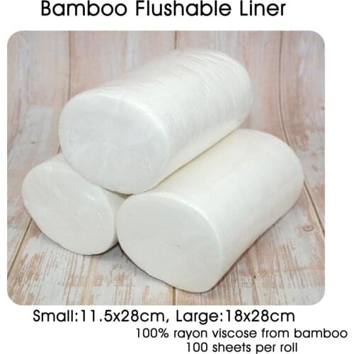 HappyFlute 100% Biodegradable & Flushable nappy liners cloth diaper liners,1 roll free shipping