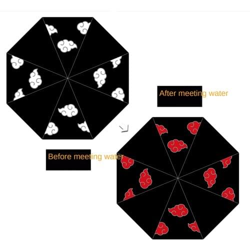 Anime Huoying Ninja Color Changing Umbrella three fold portable