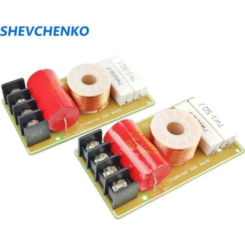 SHEVCHENKO Pure Tweeter Speaker Crossover 2.2KHz Treble Frequency Divider For 4-8 Ohm Home Audio Tweeter Unit 2pcs