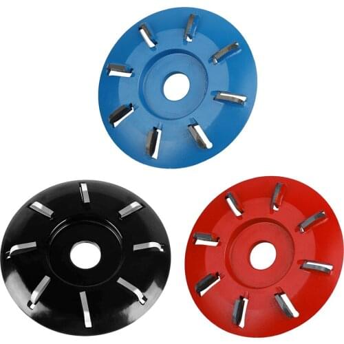 High Quanlity Wood Carving Disc Wheel Tool 90mm Diameter 16mm Bore 8 Teeth Woodworking Turbo Tea Tray Digging Milling Cutter
