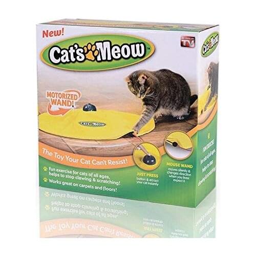 Electric Cat Toy Turntable Intellectual Interactive Cat Toys Plastic Pet Cat Amusement Plate Toys Game Spinning Toys for Cats