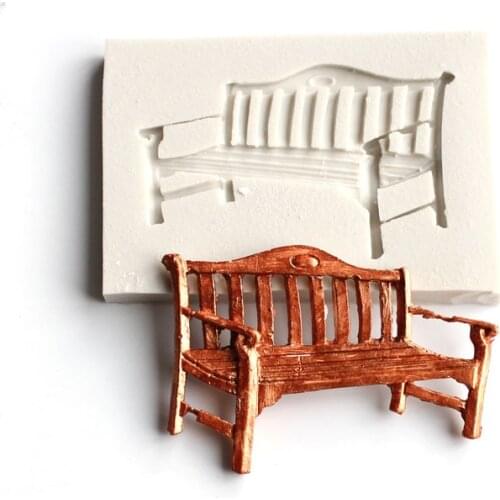 Chair shape silicone mold DIY fondant cake mold jelly chocolate dried Pez mold ceramic clay resin decoration mold