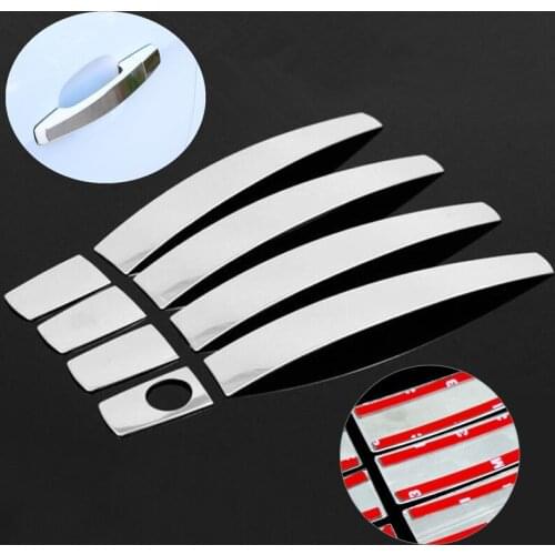 FUNDUOO For Opel Corsa D Vauxhall Corsa D 2007-2014 Stainless Steel Car Door Handle Cover Trim Sticker Free Shipping