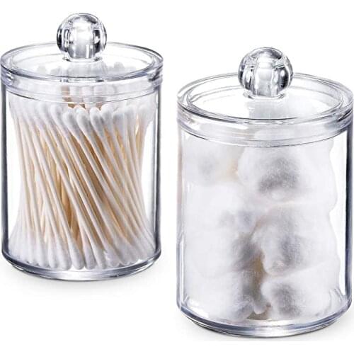 Cotton Swabs Storage Holder Box Transparent Makeup Cotton Pad Cosmetic Jewelry Organizer Plastic Container Homehold Case Box