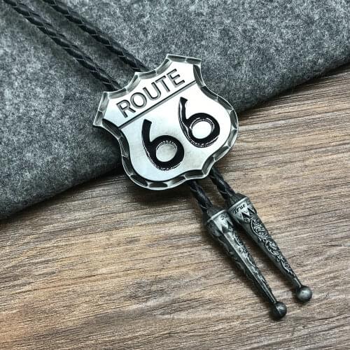 Western cowboy bolo tie 66 metal tie personality suit accessories birthday party gift