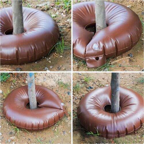 Lvju 15 /20 Gallon Tree Watering Ring Bag Automatic Drip Catcher Gardening Tools Slow Release PVC Irrigation Drip Tree Water Bag