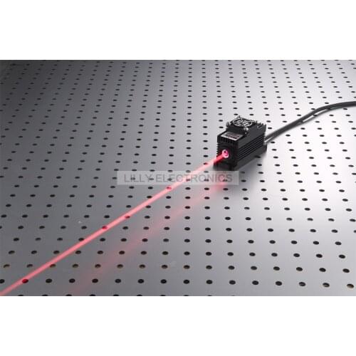 100mW 671nm Laser Dot Module TTL/Analog 0-30KHZ TEC Cooling 85-265V