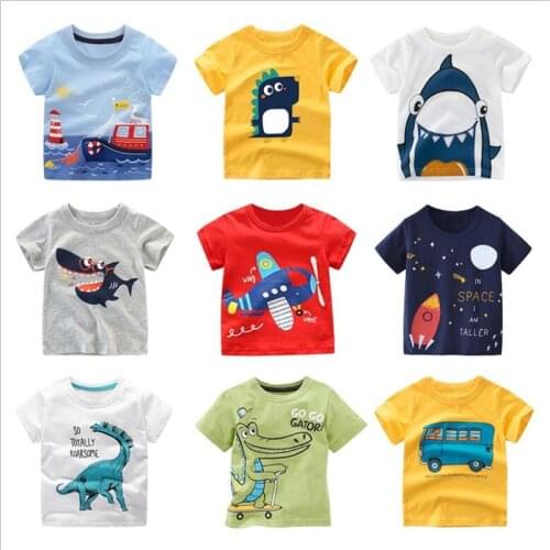 Summer Children Clothing Boys T Shirt Cotton Cartoon Short Sleeve T-shirt Kid Shirt Boy Casual Cute T-shirt vetement garcon