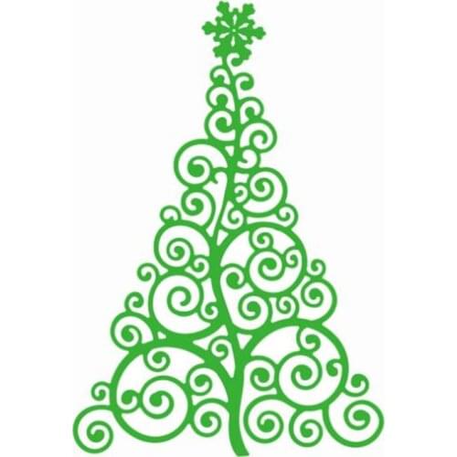 YINISE Metal Cutting Dies For Scrapbooking Stencils Christmas Tree DIY Paper Album Cards Making Embossing Folders Die Cut Cuts