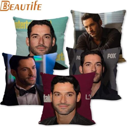New Arrival Tom Ellis Pillowcase Bedroom Home Decorative Cover 45x45cm Square Zipper Pillow Cases Cotton Linen Fabric No Fade