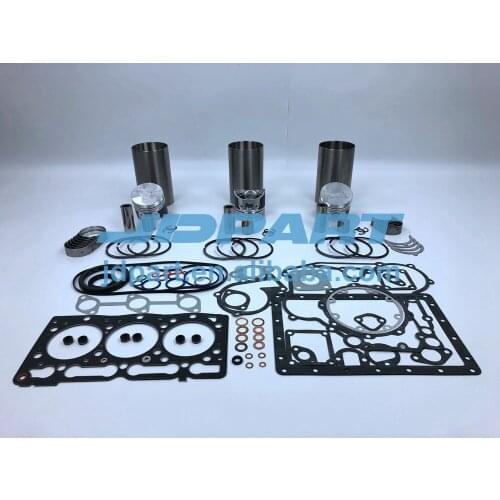 New D1005 complete rebuild kit STD with liner kit overhaul gasket kit engine bearings For kubota Engine